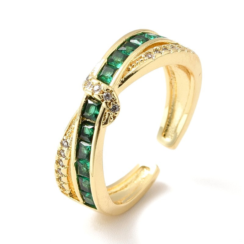 Bague réglable entrelacée