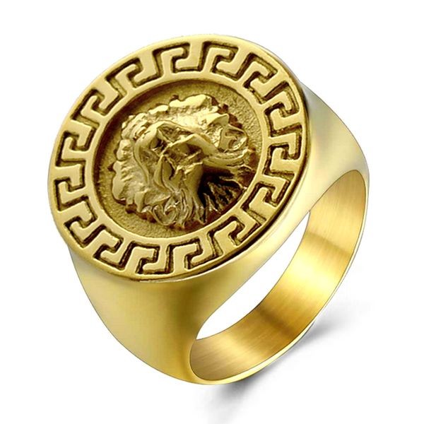 Bague homme tête de lion