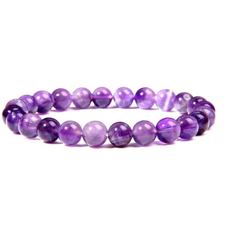 Bracelet améthyste 6 mm