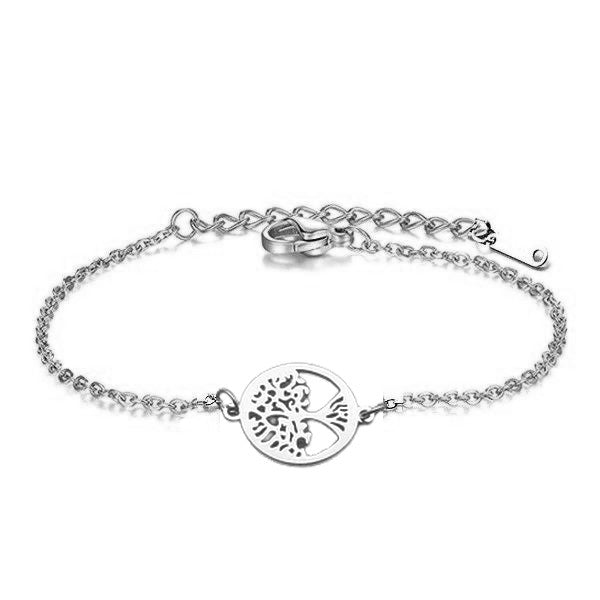 Bracelet arbre de vie argenté