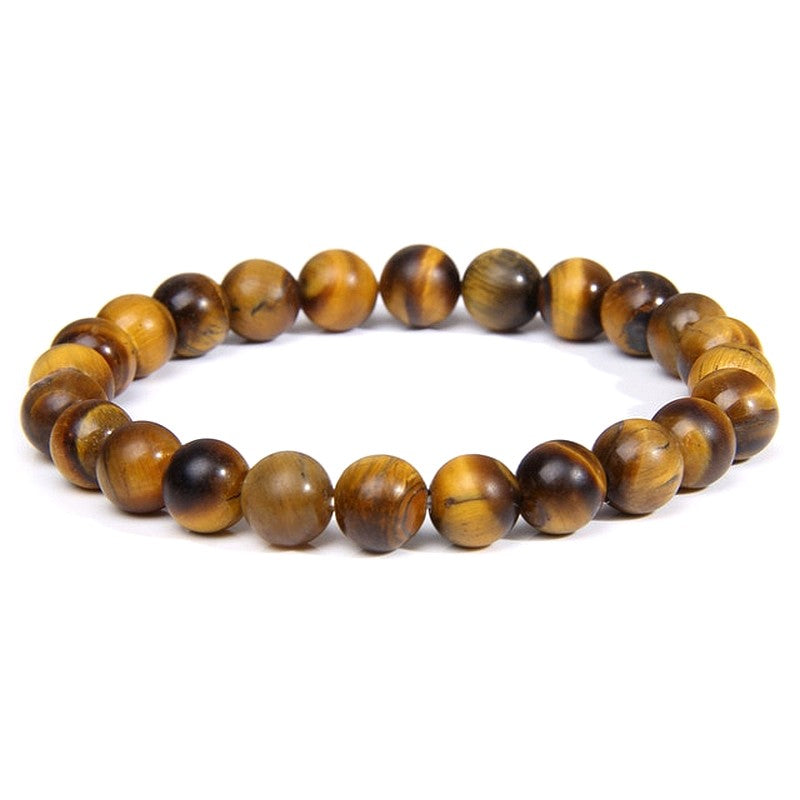 Bracelet œil-de-tigre 8 mm